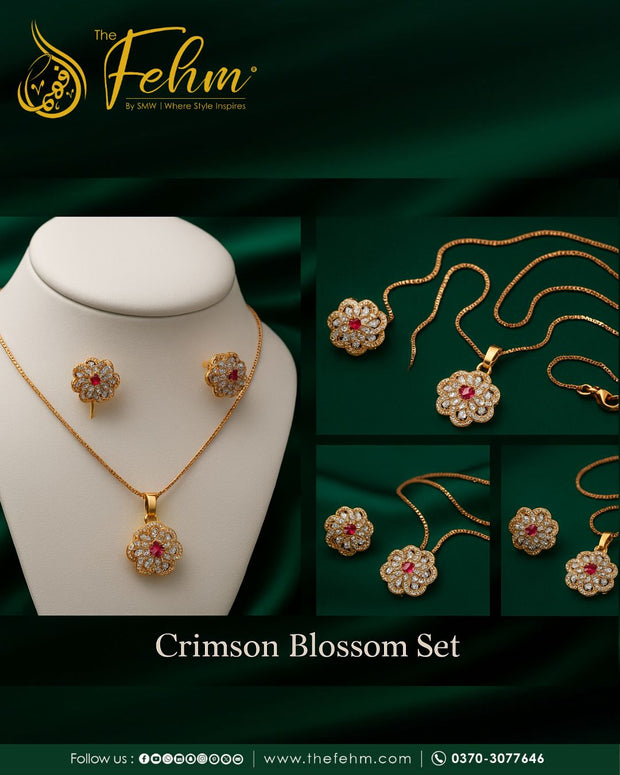Crimson Blossom Set