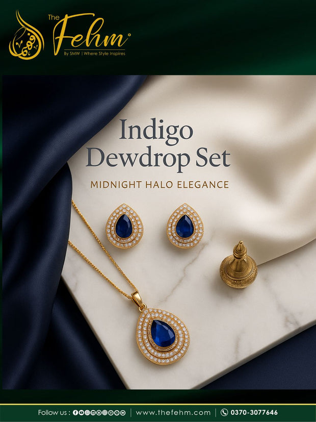 Indigo Dewdrop Set