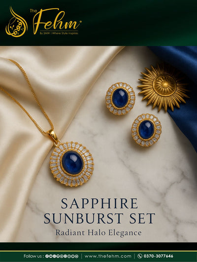Sapphire Sunburst Set